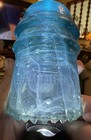 Vintage Hemingray Milky Blue Aqua Glass Insulator Cd 121 Sdp Patented May 2 1893