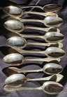 800 Silver 11 Coffee Espresso Sugar Spoons Excellent Argenteria Vicentina Scrap