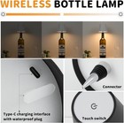 Wireless Bottle Lamp 3 Color Stepless Dimming Led Wine Bottle Lamp Cordless Lamp
