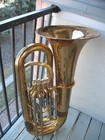 Holton 4 4 Bbb Tuba With Case  stenciled Yamaha Ybb-321 