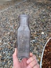 Antique Light Amethyst Color Solarized Purple Glass Medicine Bottle