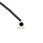 Black Foam Rubber Weather Seal Strip 1 8 Inch Diameter 6m Round Gasket