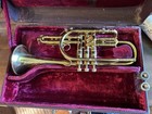 1955 King Master Model Bb Cornet Sn  343652 And Case  H n  White Co  Clev  Oh