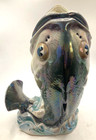 Wembley Ware Large Dhu Fish Vintage Vase Lustre Glaze