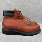 Red Wing 204 Boots Mens 10 E Moc Toe Supersole Leather Work Usa Made Vintage Nib