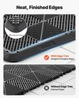 Vevor Transition Edge Kit 11 Piece Durable Pp Straight Garage Floor Edging Black