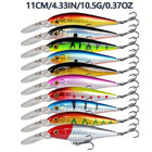 56pcs set Lot Mixed Bionic Fishing Lures Minnow Hard Artificial Bait Crankbait