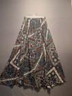 Magic Maxi Skirt Womens Small Multicolor Floral Print Elastic Waist Flowing Hemm