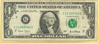 Third Print Seal Shift Error Note One Dollar Bill 2001 Series G11389762c