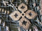Antique Indonesian Copper Hand Made Chop Stamp Floral Design For Batik Fabric