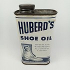 Art Deco Advertisement Tin   Lid Huberd s Shoe Oil 1 2 Pint Made In Usa 1920s