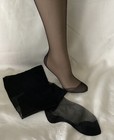 Vintage Seamed Nylon Stockings With Cuban Heel