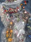 Huge Lot Assorted Colors Small Ribbon Roses - Crafts  Wedding  Scrapbooking New 
