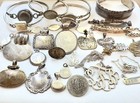 27 Piece Lot- Vintage Sterling Silver Jewelry - Monograms   Engravings