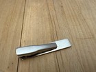 Vintage Sterling Silver Tie Bar Clip Etched Design 2 Inch