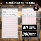 6 Pack Server Note Pads  Pink Guest Checks Books For Servers  6 Pack  