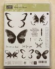Stampin Up Stamp die Set Bundle   Watercolor Wings   Used- Bold Butterfly Dies 