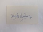Brett Halsey Signed Index Card W vintage 8x10 Photo - The Young   The Restless