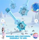 Bubble Wand Kids Automatic Snowflake Bubble Blower Maker Machine With Music Toy