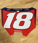 Jett Lawrence Front Number Plate  18 Decal Replica Supercross Graphic Quality
