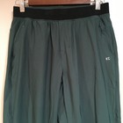 Kenneth Cole Performance Jogger Pants Mens S Green Tapered Gym Workout Lounge