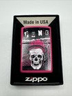 Zippo Punk Skull Design 46430 Double Torch Butane Lighter Gift  Set