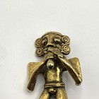 Vintage Alva Museum Replica Mayan Figural Brooch Pin Aztec Pin Marked