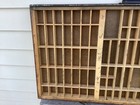 Antique Vintage Wooden Printers Drawer Hamilton Letterpress Shadow Box J3