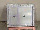 Baby Handprint   Footprint Frame Kit White Antiqued 11x9 In