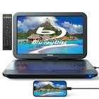 Portable Blu-ray Dvd Player Swivel Screen 17 5  Rechargable Remote Control 1080p