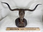 Bronze Longhorn Skull Sculpture - Rio Grandian - 14  Wide  27 100 Signed B2ker