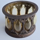 Vintage Hand Blown Bubble Glass Apothecary Baroque Jar trinket Antique