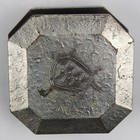 Heavy Myanmar Burmese Metal Letter Holder  Hexangonal Shape Marked Masuo