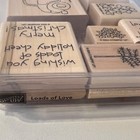 Stampin Up  Loads Of Love Wood-mounted Rubber Stamp Set Christmas Pickup Truck  