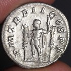 Maximinus Thrax Denarius Ancient Roman Empire Silver Coin 236ad Military Aquila