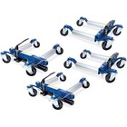 Eastwood Automotive Hydraulic Wheel Dolly 4 Piece Set With Storage Rack