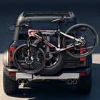 Spare Tire Mount Bike Rack Hold 2 Bikes Foldable For Ford Bronco Off-road