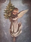 Vintage Christmas Postcard  494 The Angel 7189 Artist Hermann Kaulback 1962