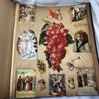 Victorian Era Scrapbook With Die Cuts  Flowers And Scraps Antique Ephemera Read