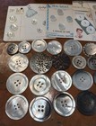 Vintage Mother Of Pearl  Abalone   Misc Buttons 107 Piece Lot Various Sizes