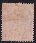 St Kitts-nevis - St Christopher Qv Sg12  1d Dull Magenta  Mounted Mint 