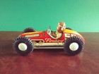 Scarce   tc Asahi Japan Tin Friction Firebird Racer Tinplate Race Car W  Or  Box