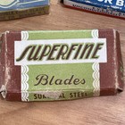 3 Boxes Vintage Full Boxes Razor Blades Goldtone Superfine Toledo