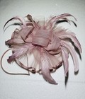 Lucky Leaf Women Girl Fascinators Hair Clip With Headband Feather 