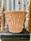 Vintage Mccoy Pottery Ivy Leaves And Berries Planter Pot In Salmon