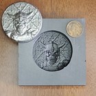 Horn Viking 3d Graphite Ingot Mold Gold Silver Copper Tin Melting Casting