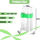 Clpoawc Bird Water Dispenser  Bird Cage Feeder  Parakeet Cage Accessories  2