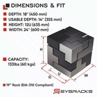 Sysracks 12u Wall Mount Network Rack Cabinet 18  Deep 19  Glass Door