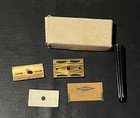 New Open Box Us Army Wwii Gillette Safety Razor 25-r-3350 Black Bakelite Handle