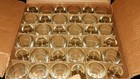 Lot Of 4 Federal Glass 1 2 Oz   Whiskey Shot Glasses White Line Weighted Nos